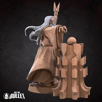 Bullet Rings, Dark Wizard | TABLETOP SCALE | TTRPG Miniature | Bite the Bullet | Unpainted, Unplated Resin 8k