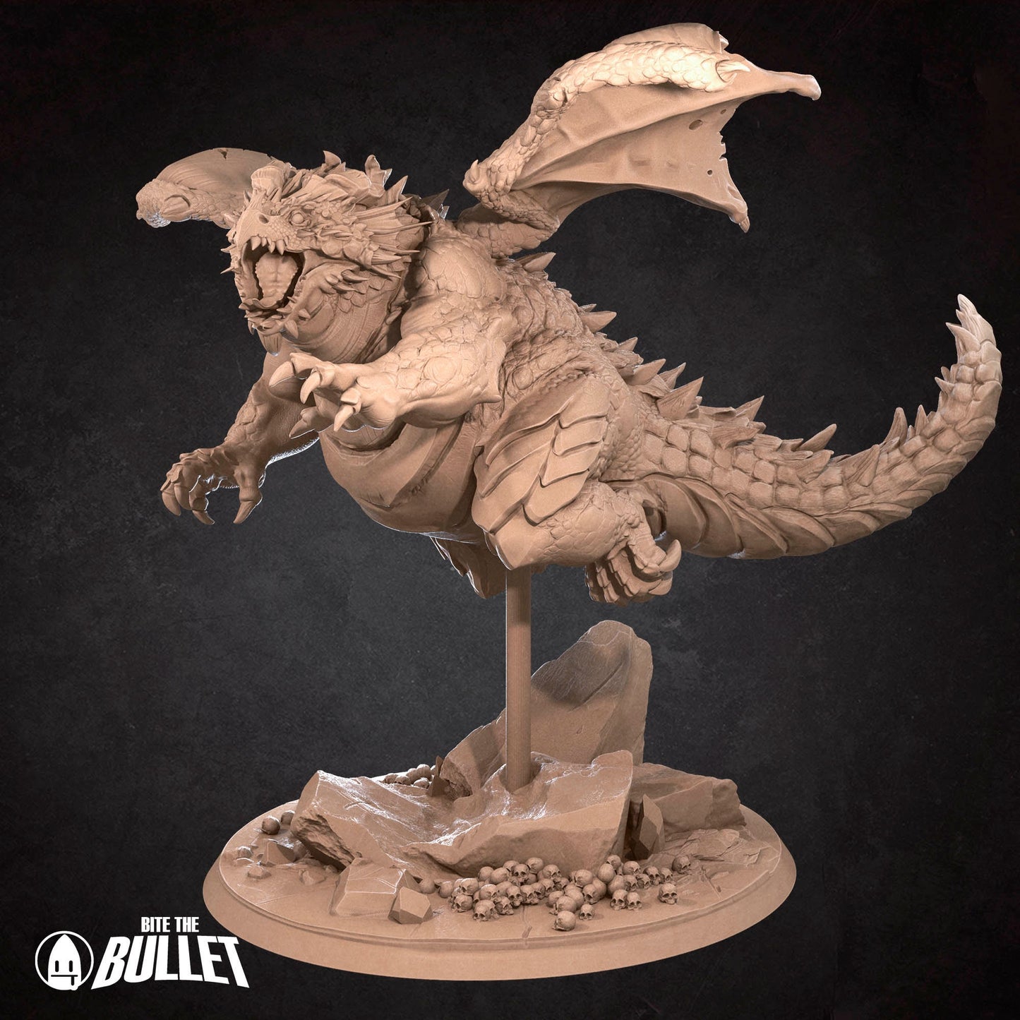 Chonky Dragon | TABLETOP SCALE | D&D TTRPG Miniature | Bite the Bullet