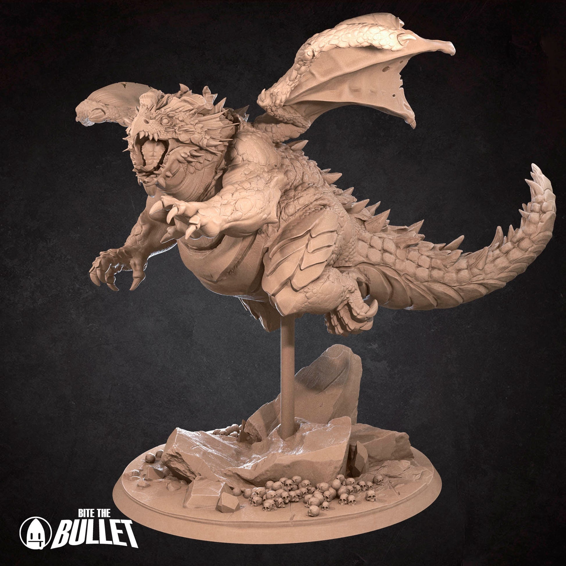 Chonky Dragon | TABLETOP SCALE | D&D TTRPG Miniature | Bite the Bullet