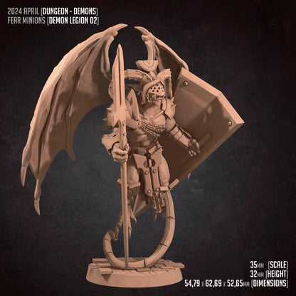 Demon Legion | TABLETOP SCALE | D&D TTRPG Boss Monster Miniature | Bite the Bullet