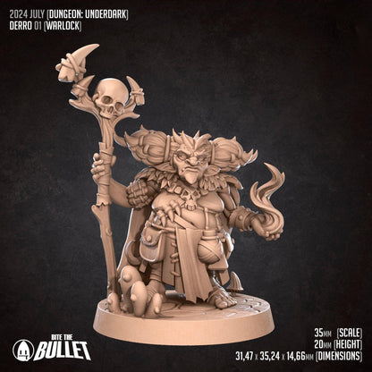 Derros, Underdark Gnomes | TABLETOP SCALE | TTRPG Miniature | Bite the Bullet | Unpainted, Unplated Resin 8k