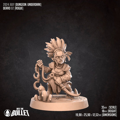 Derros, Underdark Gnomes | TABLETOP SCALE | TTRPG Miniature | Bite the Bullet | Unpainted, Unplated Resin 8k