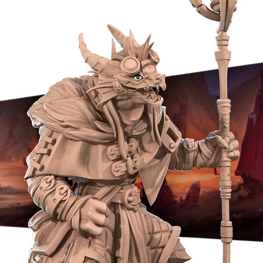 Dragonborn Artificer | TABLETOP SCALE | TTRPG Miniature | Bite the Bullet
