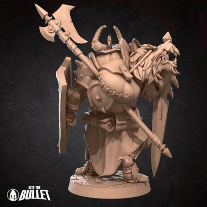 Dragonborn Fighter | TABLETOP SCALE | TTRPG Miniature | Bite the Bullet | Unpainted, Unplated Resin 8k