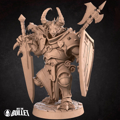 Dragonborn Fighter | TABLETOP SCALE | TTRPG Miniature | Bite the Bullet | Unpainted, Unplated Resin 8k