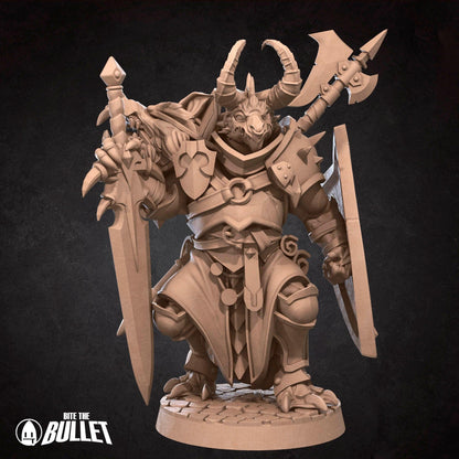 Dragonborn Fighter | TABLETOP SCALE | TTRPG Miniature | Bite the Bullet | Unpainted, Unplated Resin 8k