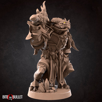 Dragonborn Paladin | TABLETOP SCALE | TTRPG Miniature | Bite the Bullet