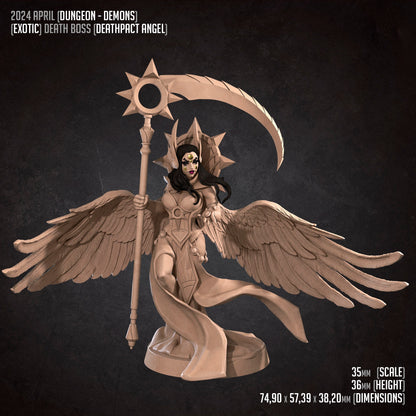 Exxotic Deathpact Angel | Woman Pinup SFW NSFW Model Miniature | Bite the Bullet
