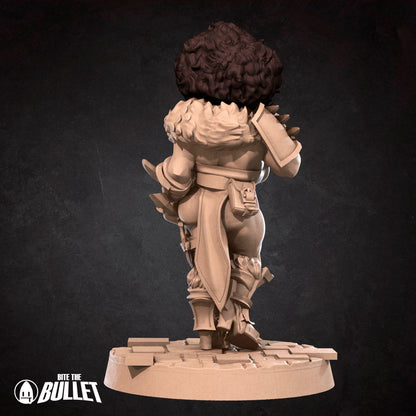 Exxotic Dwarf Rogue | Woman Pinup SFW NSFW Model Miniature | Bite the Bullet