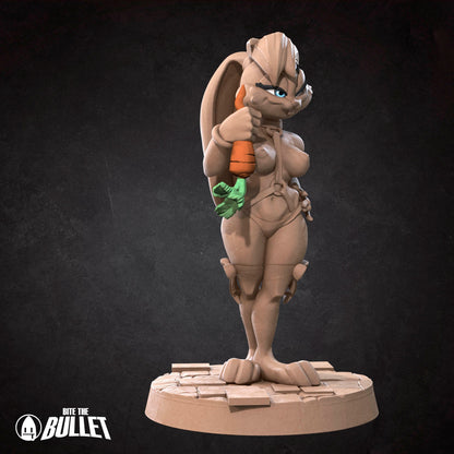 Exxotic Harengon Bunny | Woman Pinup SFW NSFW Model Miniature | Bite the Bullet