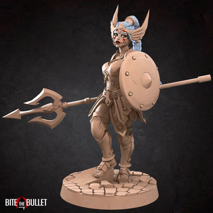 Exxotic Bullet Hell Amazon Hero | Woman Pinup SFW NSFW Model Miniature | Bite the Bullet