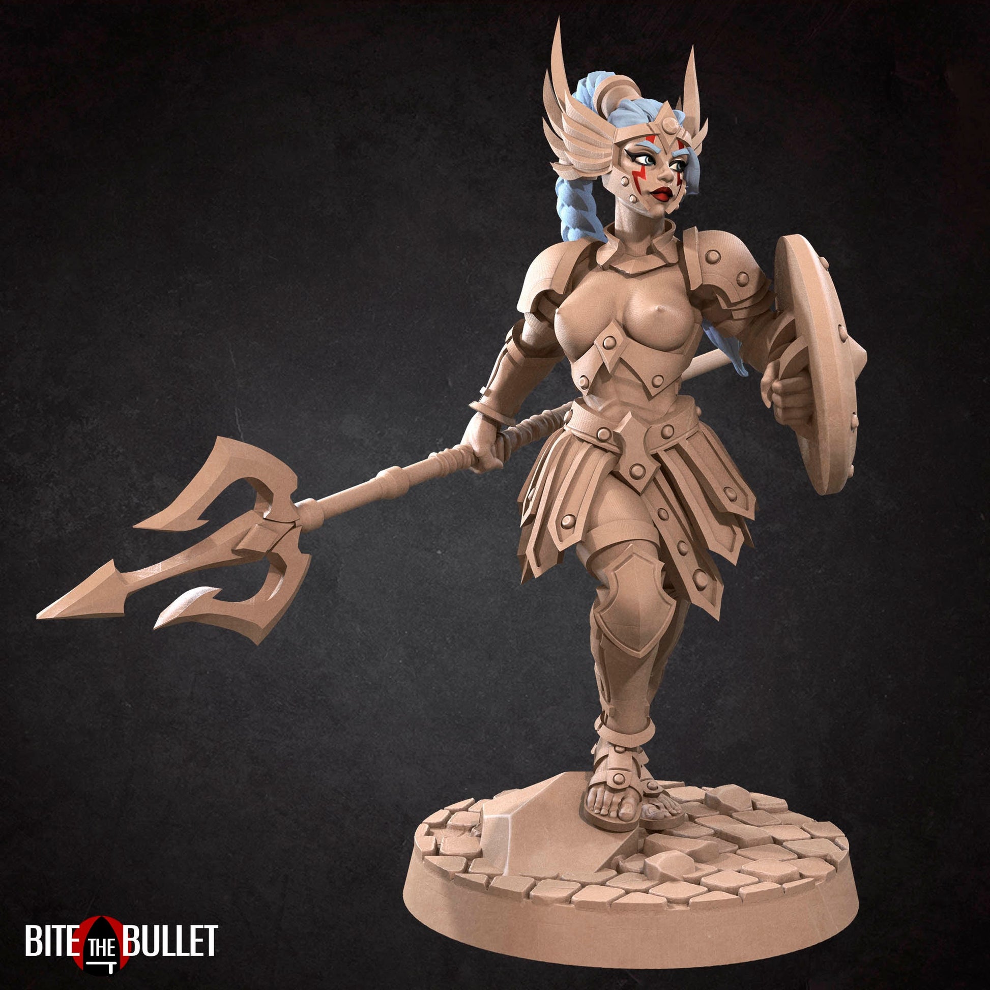 Exxotic Bullet Hell Amazon Hero | Woman Pinup SFW NSFW Model Miniature | Bite the Bullet