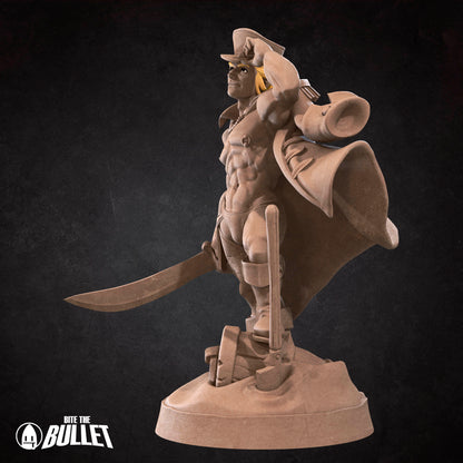 Exxotic Marine | Man Pinup SFW NSFW Model Miniature | Bite the Bullet