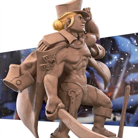 Exotic Marine | Man Pinup SFW NSFW Model Miniature | Bite the Bullet