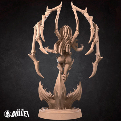 Exxotic Sarah, Queen of Blades | Angel Woman Pinup SFW NSFW Model Miniature | Bite the Bullet