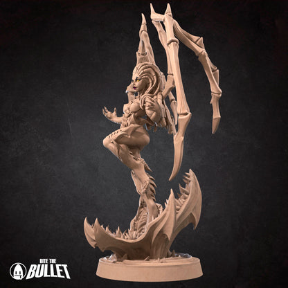 Exxotic Sarah, Queen of Blades | Angel Woman Pinup SFW NSFW Model Miniature | Bite the Bullet