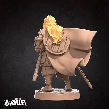 Exxotic Bullet Rings Shieldmaiden | Woman Pinup SFW NSFW Model Miniature | Bite the Bullet