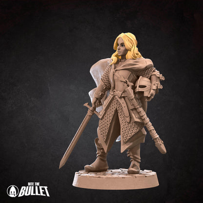 Exxotic Bullet Rings Shieldmaiden | Woman Pinup SFW NSFW Model Miniature | Bite the Bullet