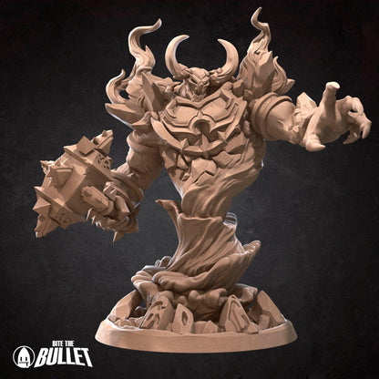 Firelord | TABLETOP SCALE | TTRPG Miniature | Bite the Bullet | Unpainted, Unplated Resin 8k