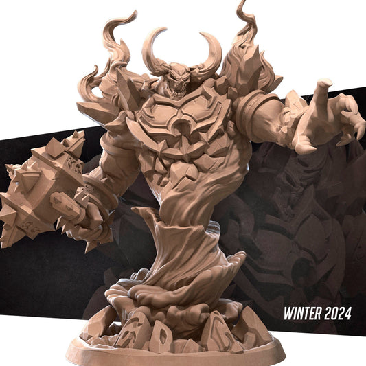 Firelord | TABLETOP SCALE | TTRPG Miniature | Bite the Bullet | Unpainted, Unplated Resin 8k