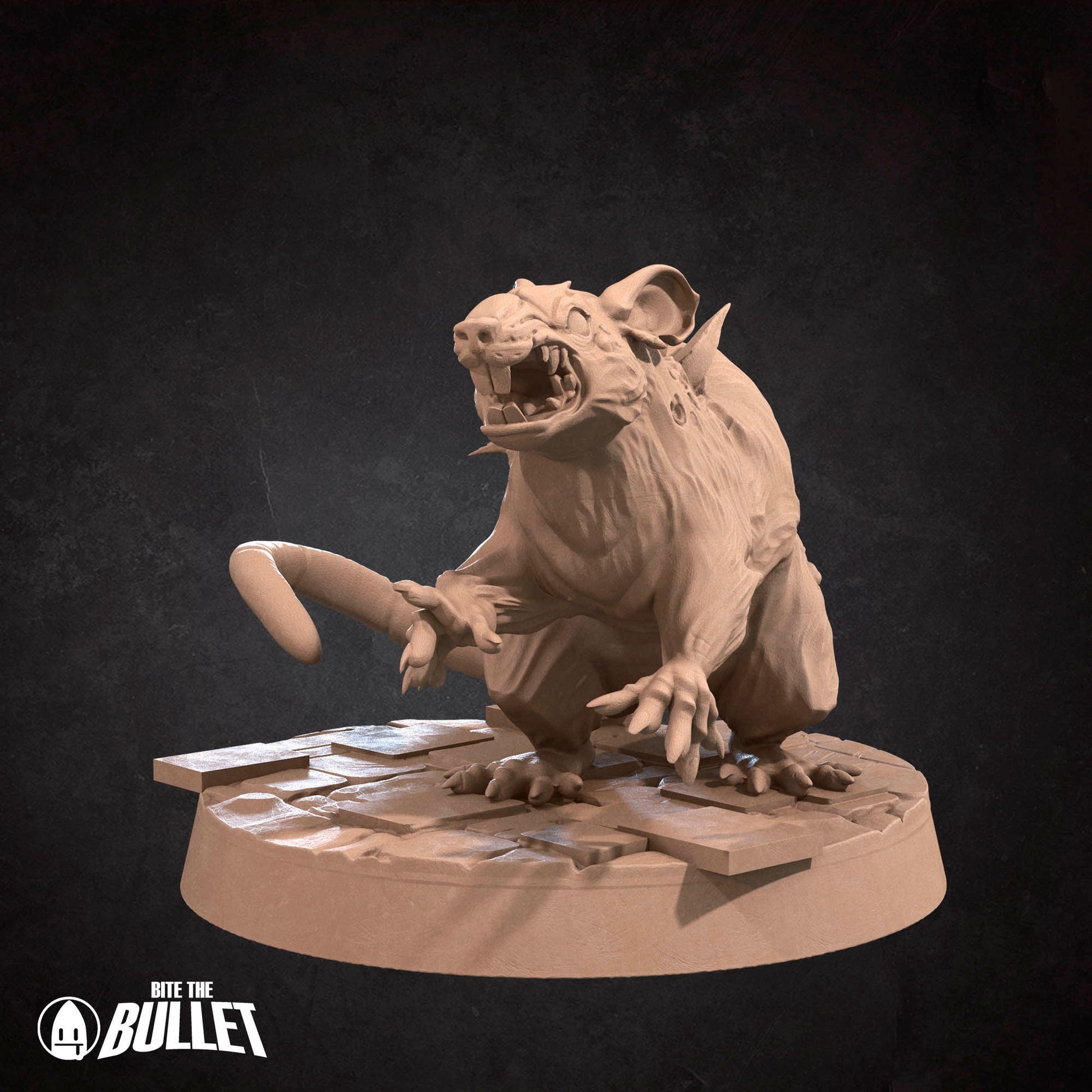 Giant Rats | TABLETOP SCALE | D&D TTRPG Miniature | Bite the Bullet