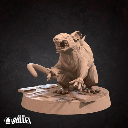 Giant Rats | TABLETOP SCALE | D&D TTRPG Miniature | Bite the Bullet