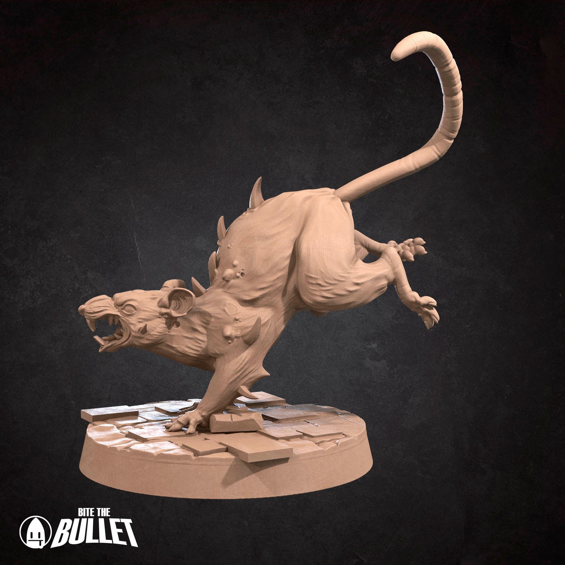 Giant Rats | TABLETOP SCALE | D&D TTRPG Miniature | Bite the Bullet
