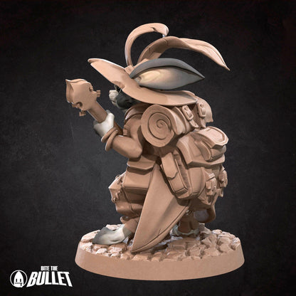 Harengon Bard | TABLETOP SCALE | D&D TTRPG Miniature | Bite the Bullet | Unpainted, Unplated Resin 8k