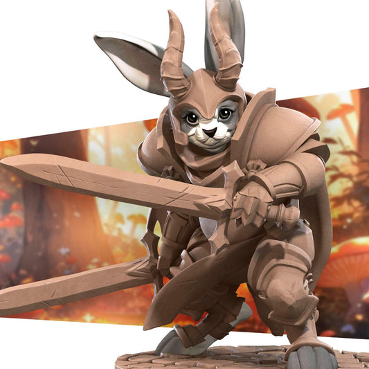 Harengon Warrior | TABLETOP SCALE | D&D TTRPG Miniature | Bite the Bullet | Unpainted, Unplated Resin 8k