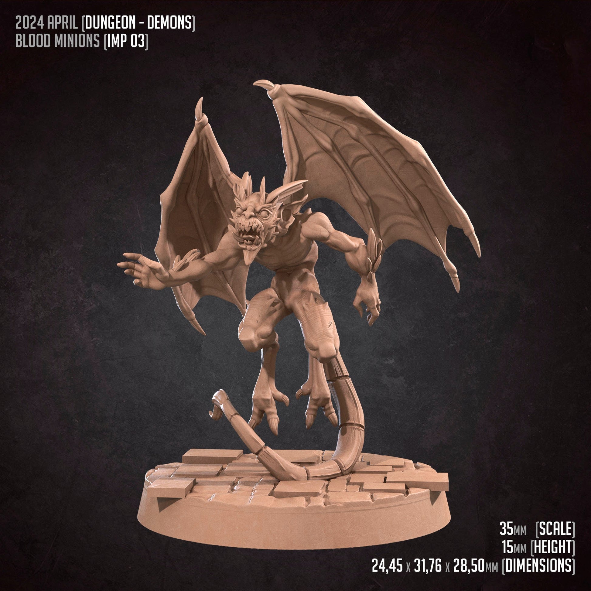 Imps, Blood Minions| TABLETOP SCALE | D&D TTRPG Miniature | Bite the Bullet