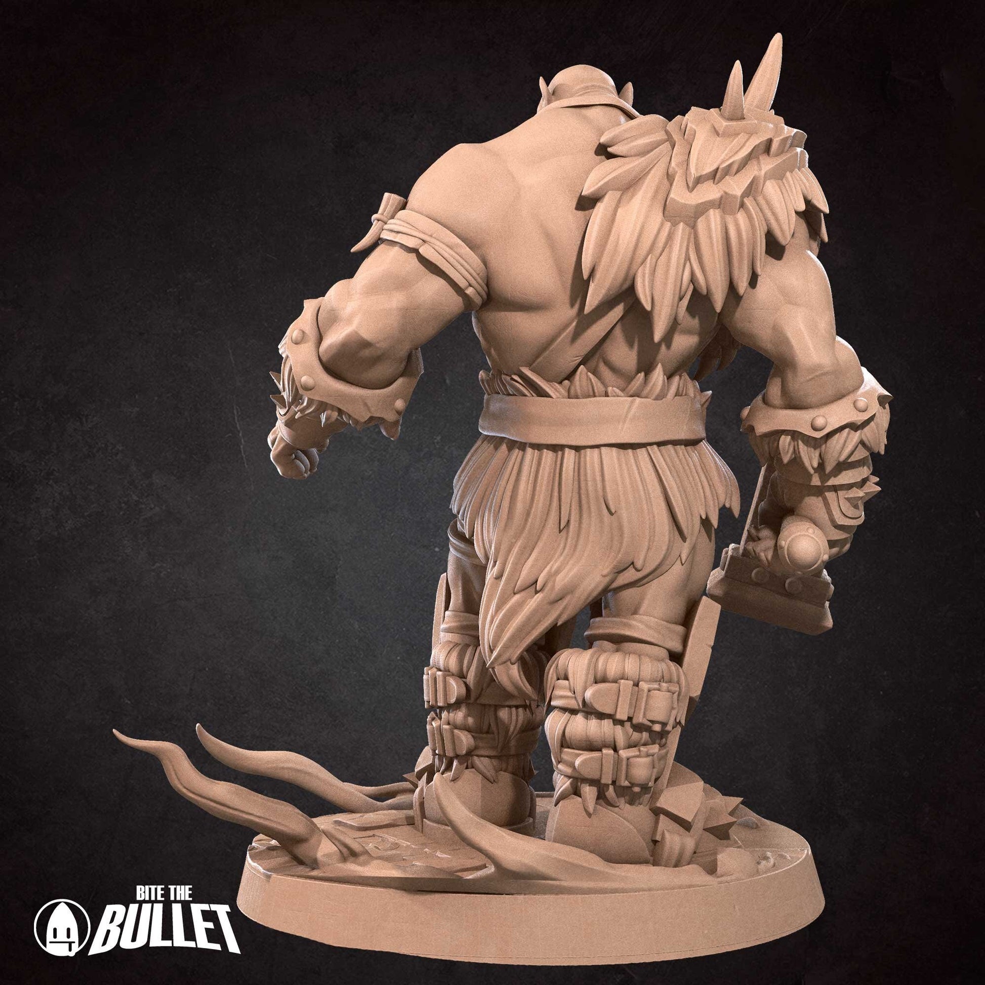 Orc Warchief | TABLETOP SCALE | D&D TTRPG Miniature | Bite the Bullet | Unpainted, Unplated Resin 8k