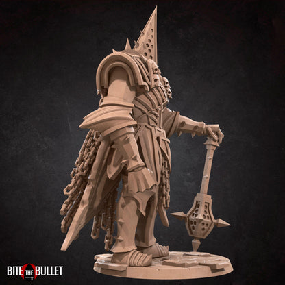Bullet Dark Souls, Penitent Knight | TABLETOP SCALE | D&D TTRPG Miniature | Bite the Bullet | Unpainted, Unplated Resin 8k