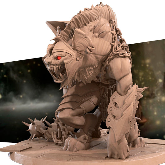 Yeenoghu, Savagery Boss | TABLETOP SCALE | D&D TTRPG Miniature | Bite the Bullet | Unpainted, Unplated Resin 8k