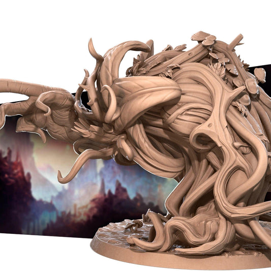 Shambling Mound, Marshland Boss | TABLETOP SCALE | D&D TTRPG Miniature | Bite the Bullet | Unpainted, Unplated Resin 8k
