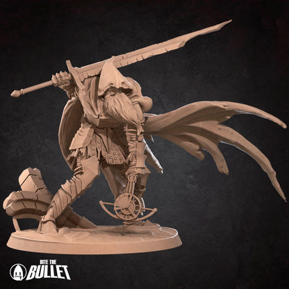Bullet Dark Souls, Slave Knight | TABLETOP SCALE | D&D TTRPG Miniature | Bite the Bullet | Unpainted, Unplated Resin 8k