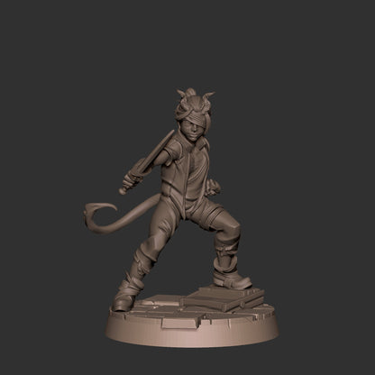 Tiefling Children | TABLETOP SCALE | D&D TTRPG Miniature | Bite the Bullet | Unpainted, Unplated Resin 8k