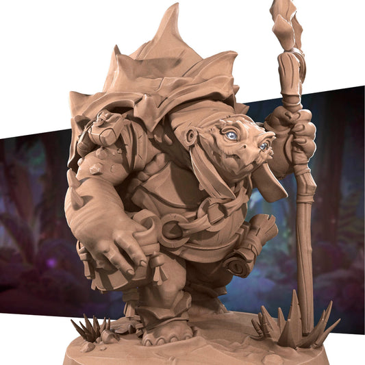 Tortle Babysitter | TTRPG Miniature | Bite the Bullet | Unpainted, Unplated Resin 8k