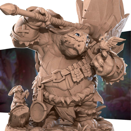 Tortle Barbarian | TABLETOP SCALE | D&D TTRPG Miniature | Bite the Bullet | Unpainted, Unplated Resin 8k