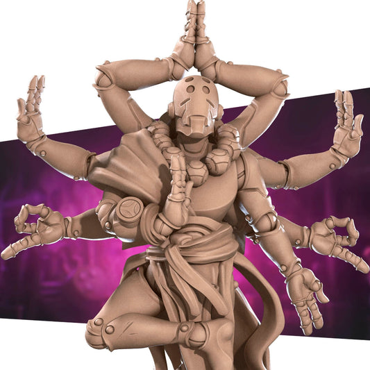 Warforged Monk | TABLETOP SCALE | D&D TTRPG Miniature | Bite the Bullet | Unpainted, Unplated Resin 8k