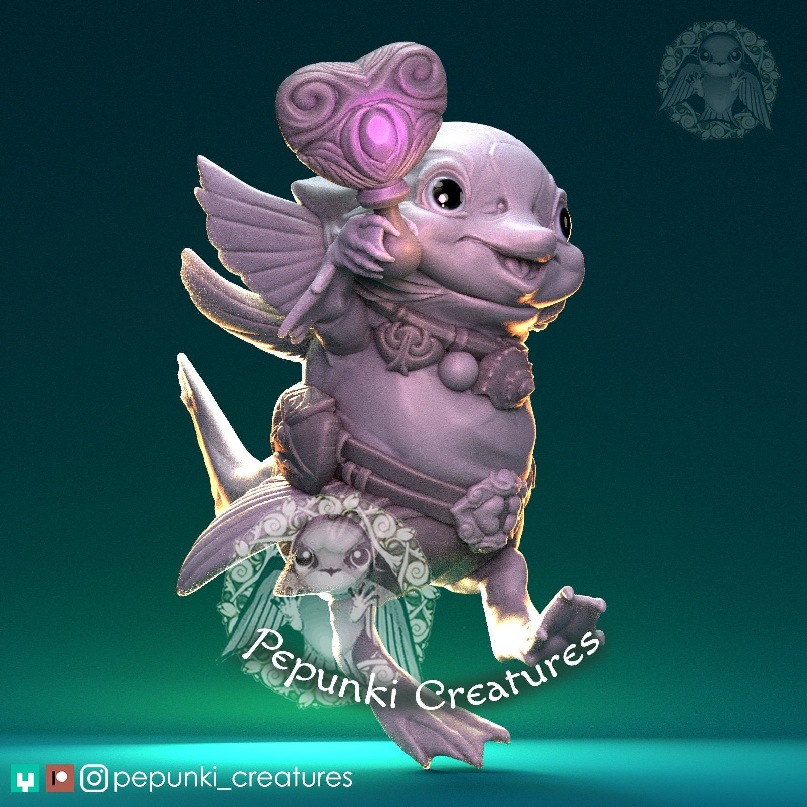 Little Sea Creature | Tabletop or Display Scale | D&D Humblewood TTRPG Miniature | Pepunki Creatures