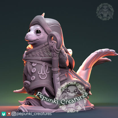 Seal Fisherman | Tabletop or Display Scale | D&D Humblewood TTRPG Miniature | Pepunki Creatures