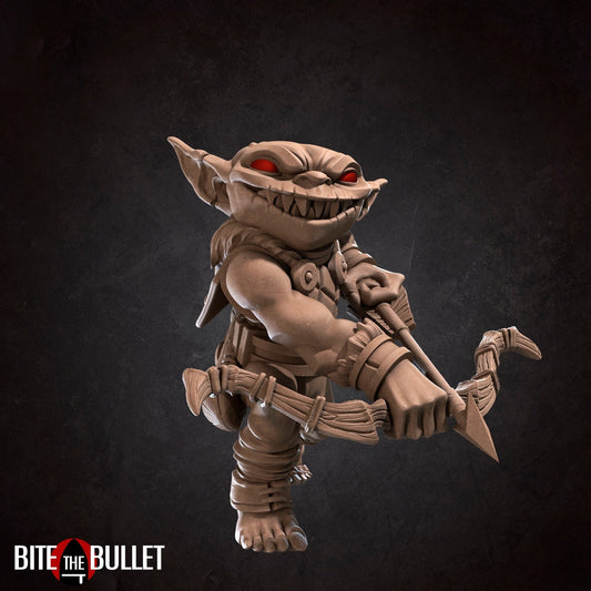 Goblin Archer | TABLETOP SCALE | D&D TTRPG Miniature | Bite the Bullet