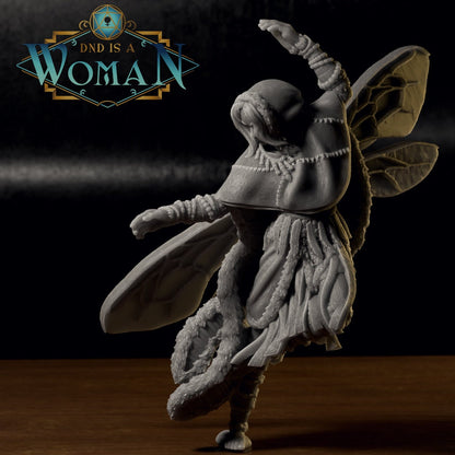 Fairy Warlock | D&D TTRPG Miniature | DnD Is A Woman | NO BASE