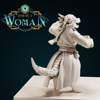 Kobold Bard | D&D TTRPG Miniature | DnD Is A Woman | NO BASE