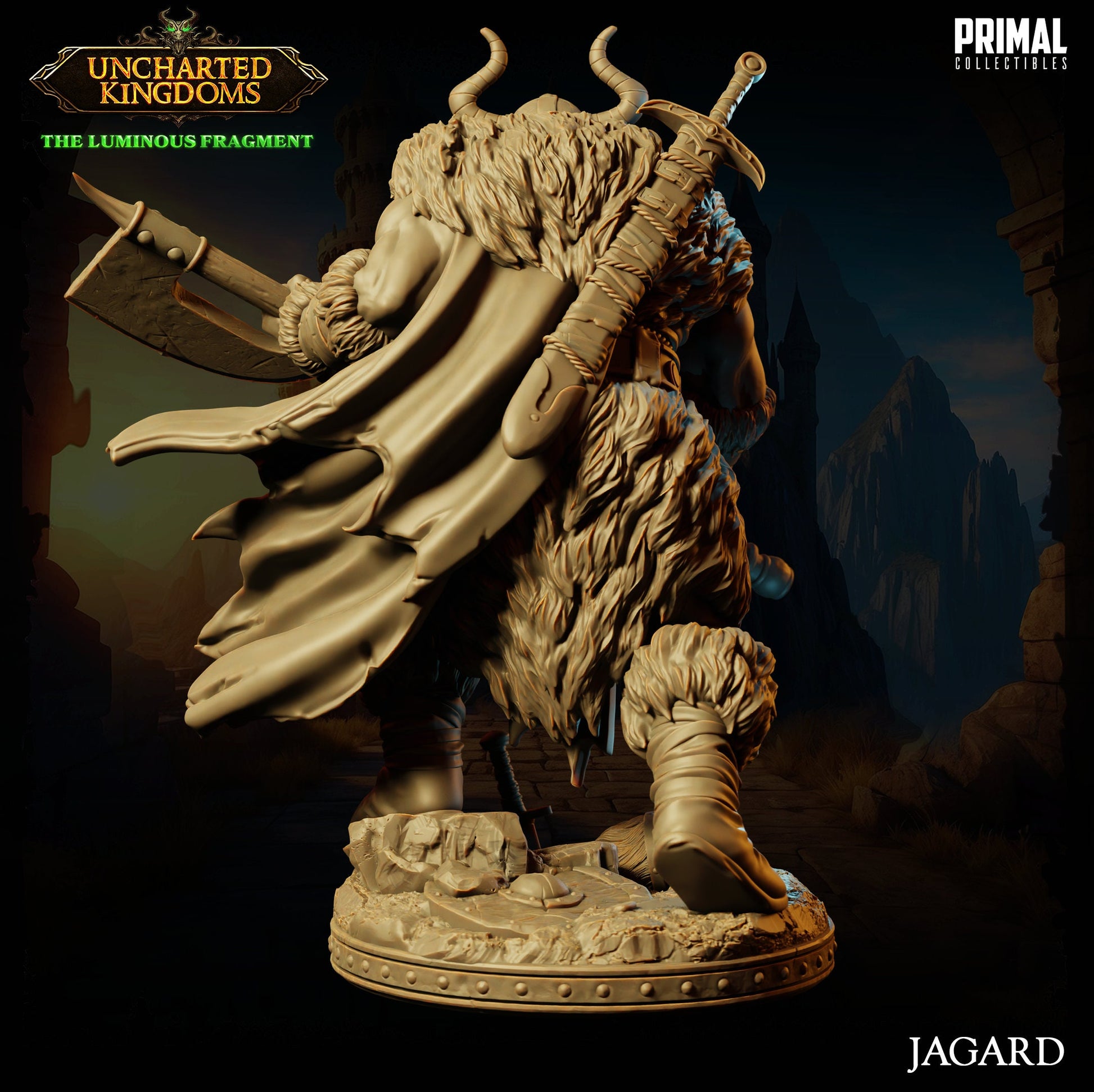 Barbarian King Jagard | Tabletop Scale | TTRPG D&D Miniature | Primal Collectibles