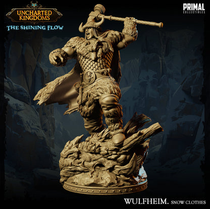 Barbarian Wulfheim Attack | Uncharted Kingdoms | TTRPG D&D Miniature | Primal Collectibles