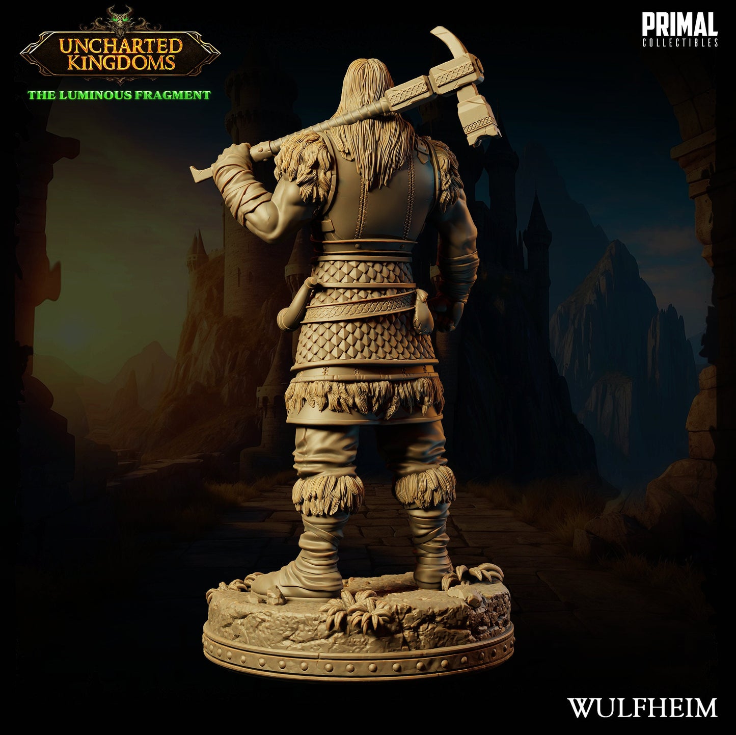 Barbarian Wulfheim Stand | Tabletop Scale | TTRPG D&D Miniature | Primal Collectibles