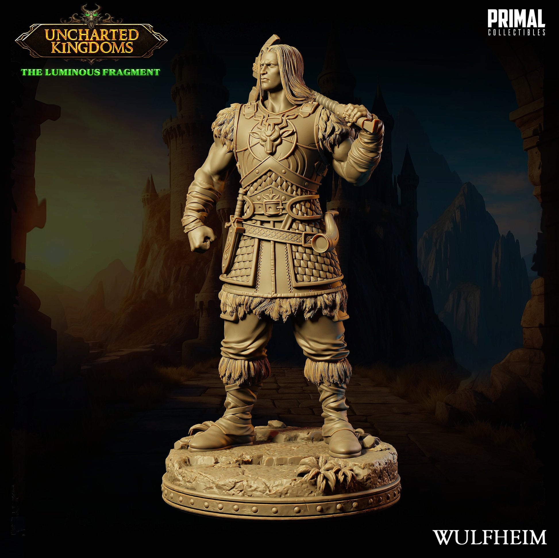 Barbarian Wulfheim Stand | Tabletop Scale | TTRPG D&D Miniature | Primal Collectibles