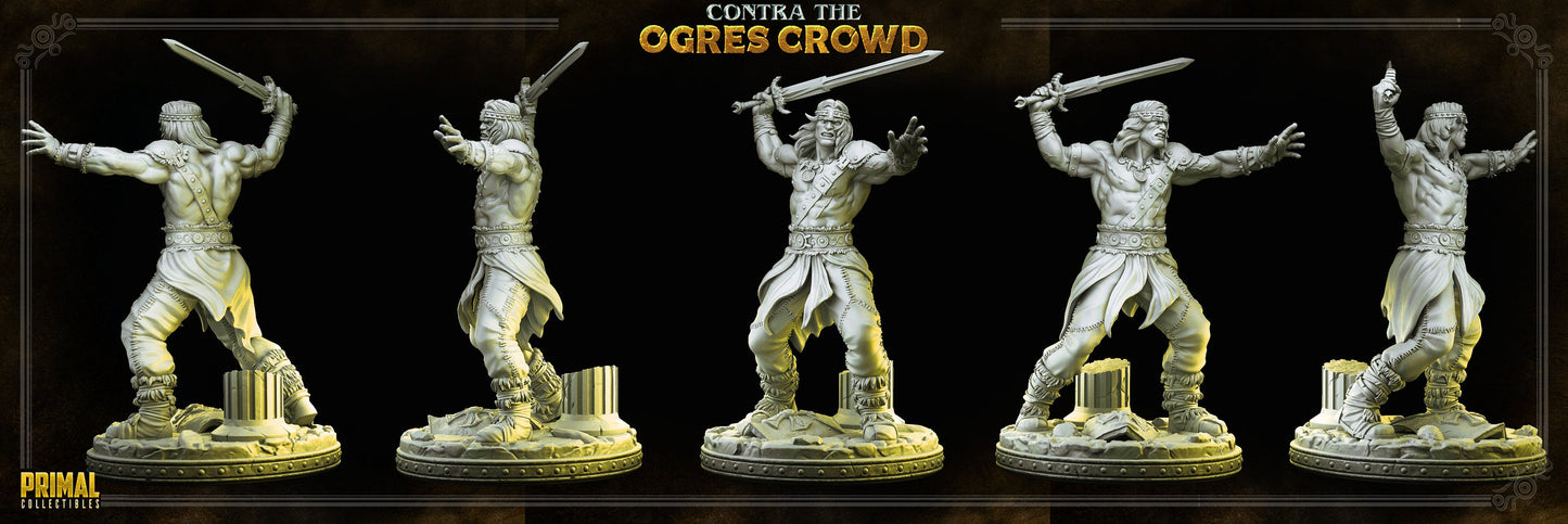 Boris Barbarian | Tabletop Scale | TTRPG D&D Miniature | Primal Collectibles