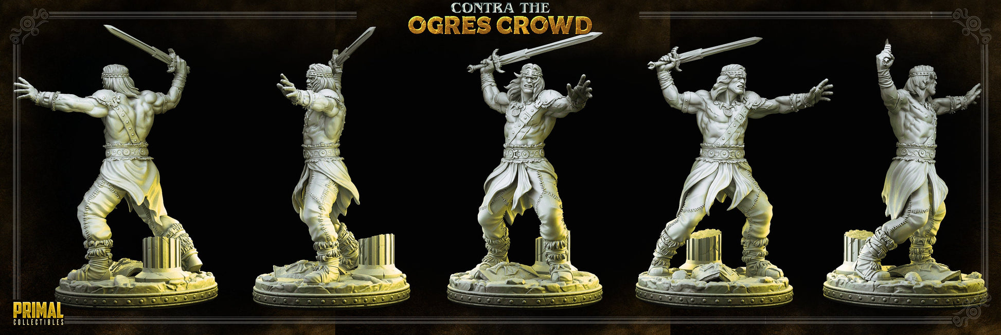 Boris Barbarian | Tabletop Scale | TTRPG D&D Miniature | Primal Collectibles